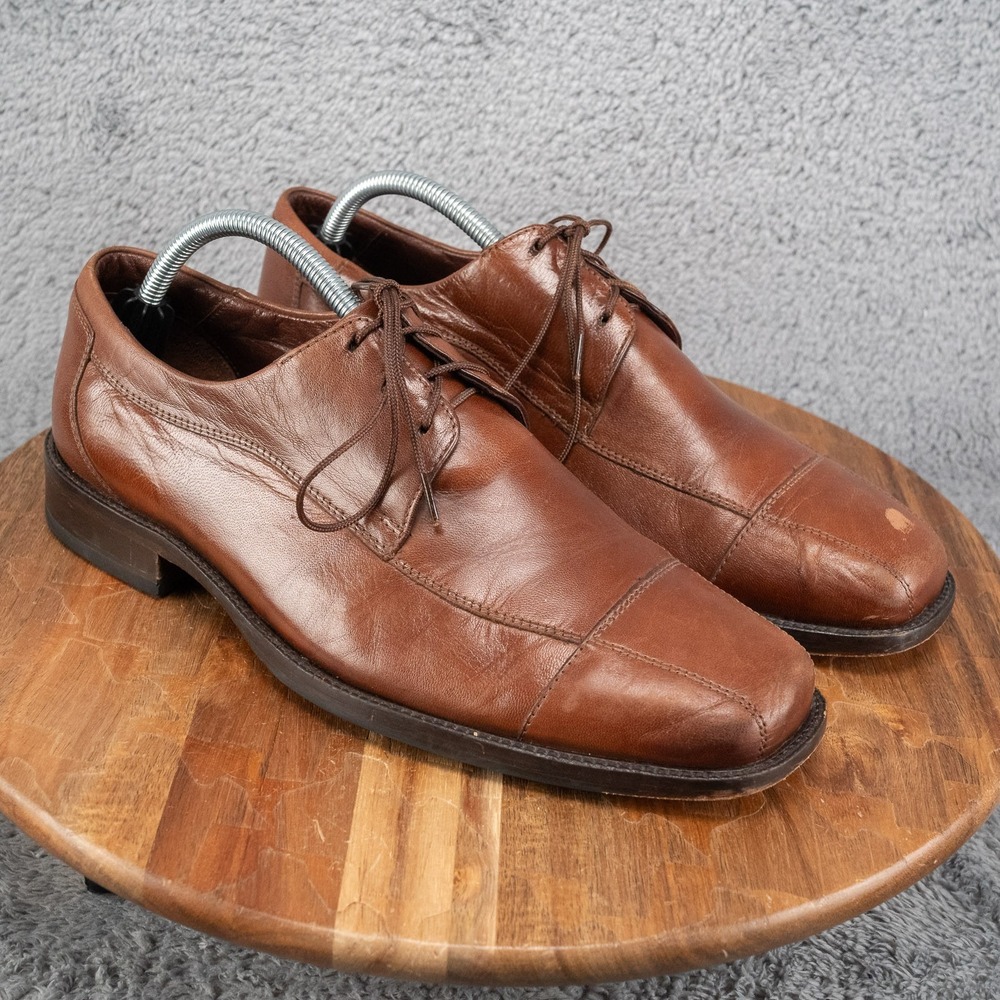 Johnston & Murphy Brown Leather Derby Shoes Men's Size 9.5 M